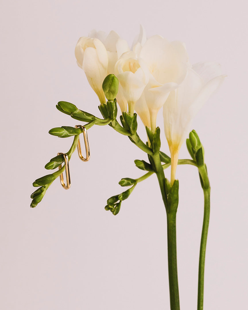 Evelyn Gold Hoop Earring