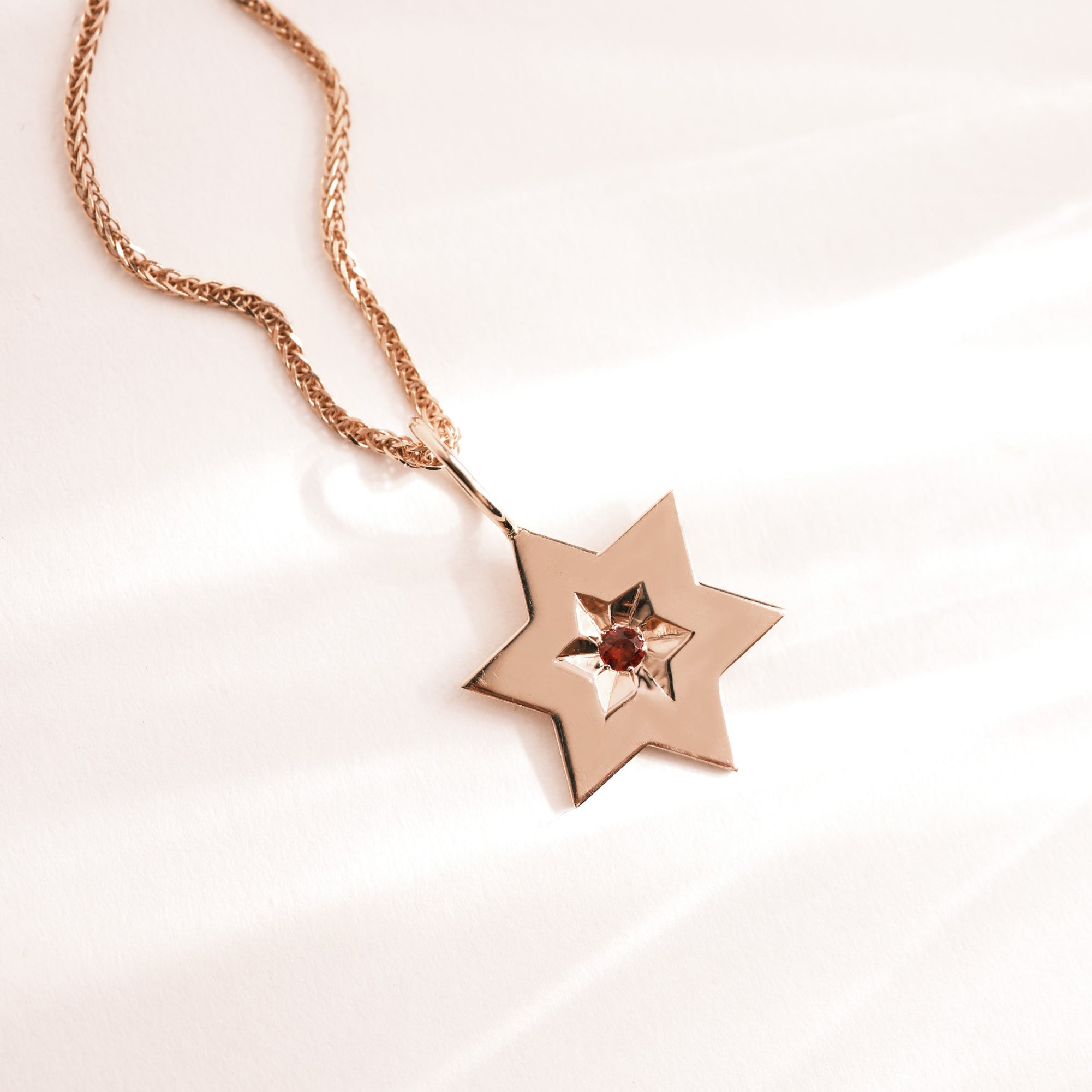 The Gaza envelope Shield Star Of David Gold pendant