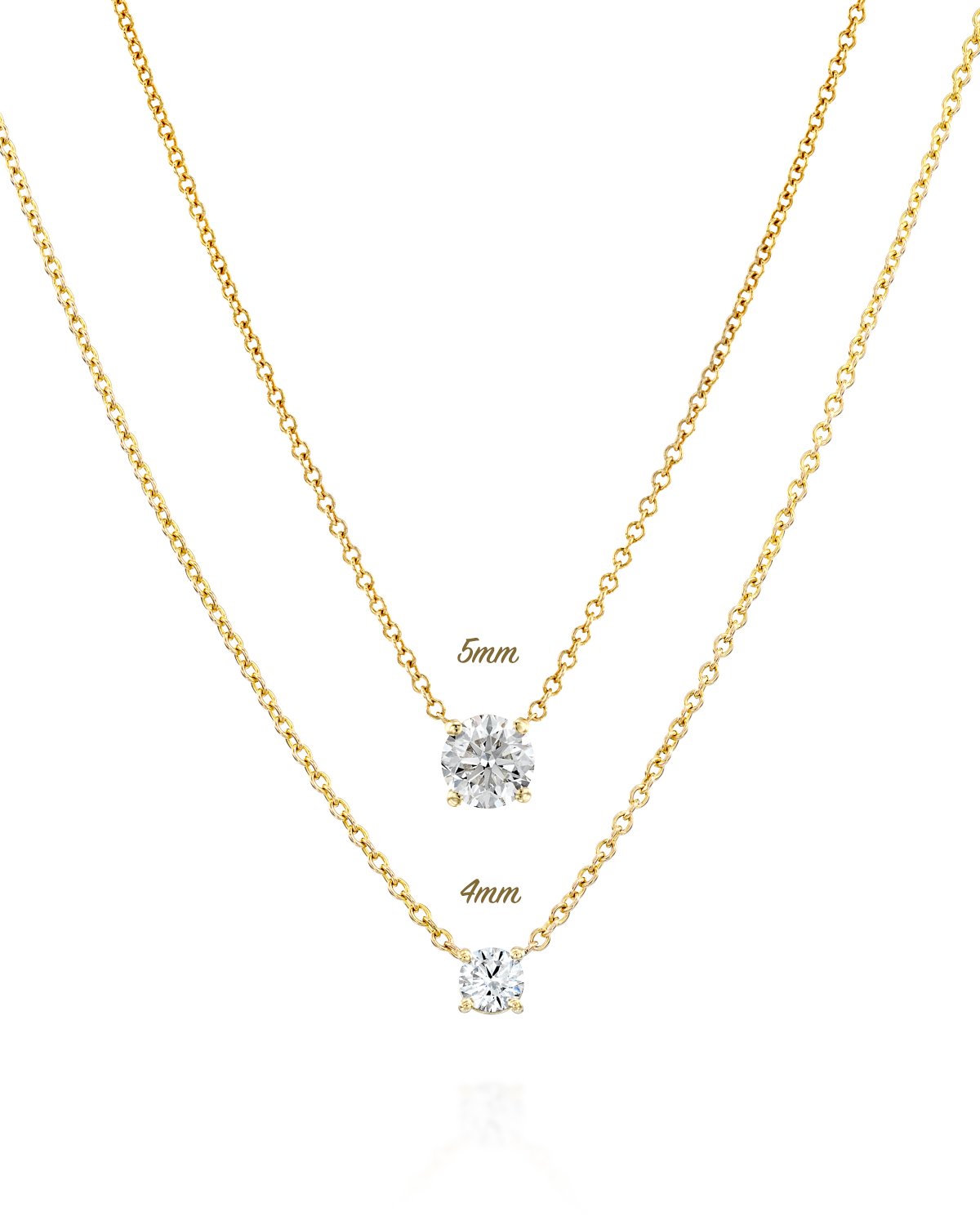 Annabelle Necklace White Diamond 5mm