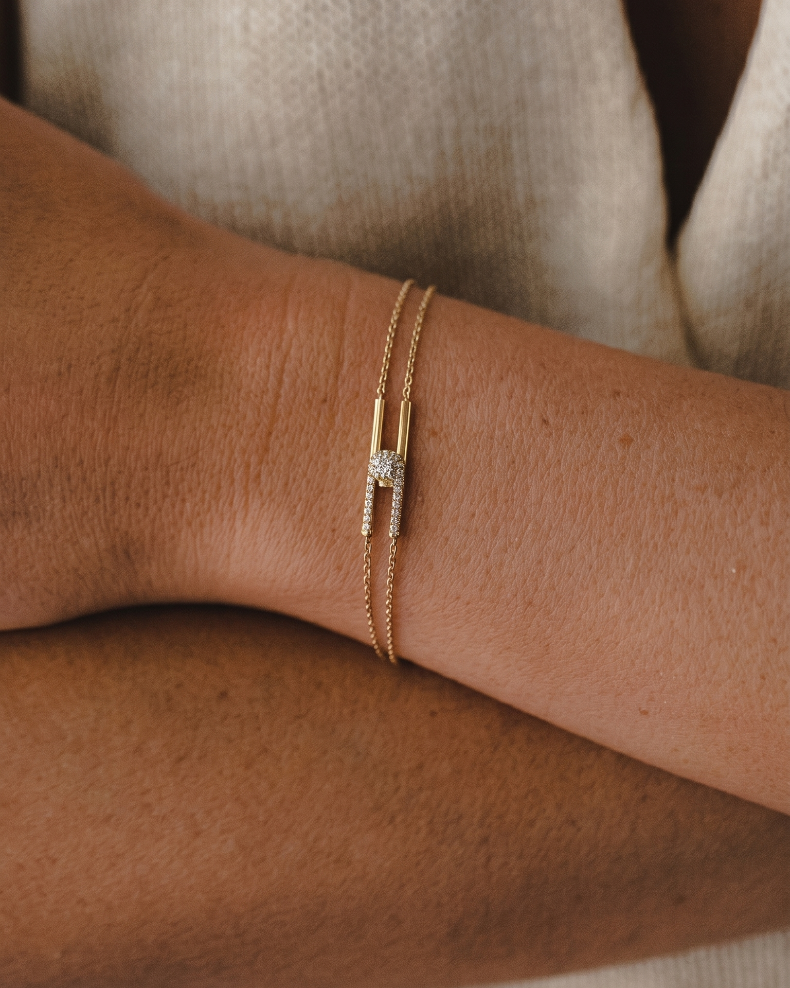 Bracelet 08 - White Diamonds