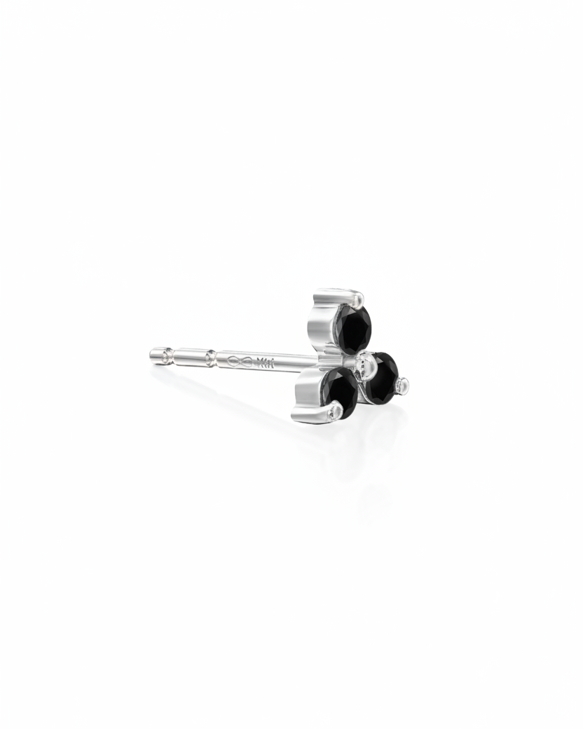 Grace Earring Black Diamonds