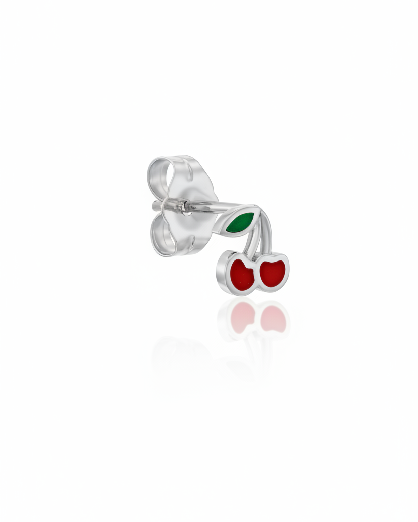 Gold Cherry Earring