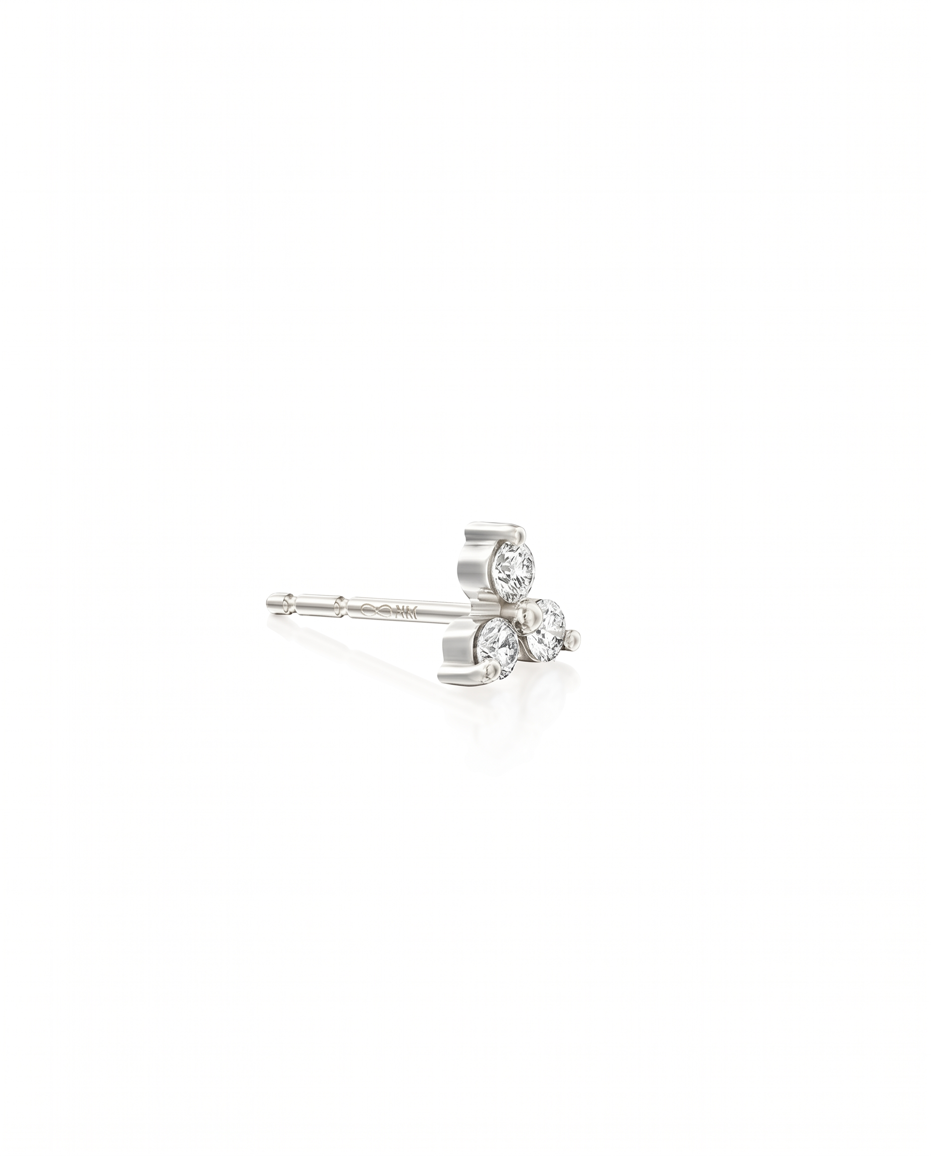 Mini Grace Earring With White Diamonds