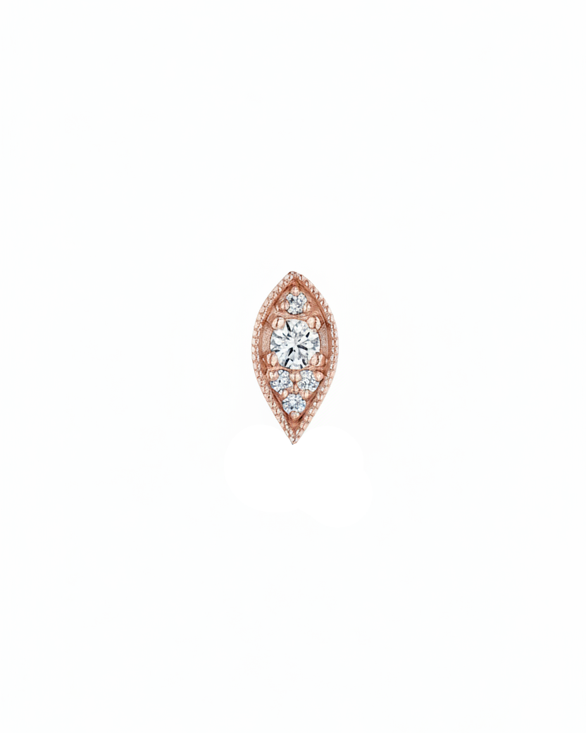 Jane Gold Earring White diamonds