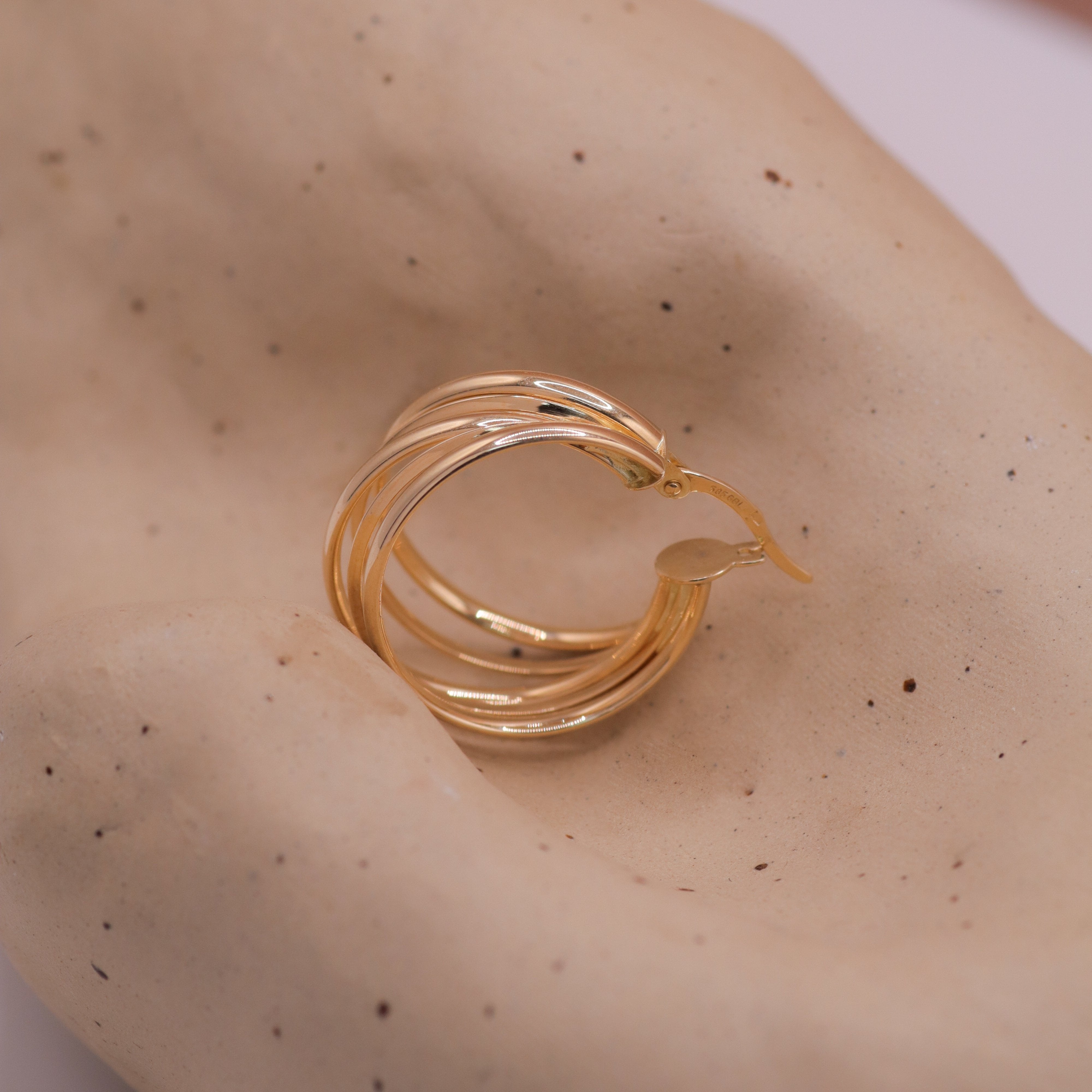 Erica gold hoop earring