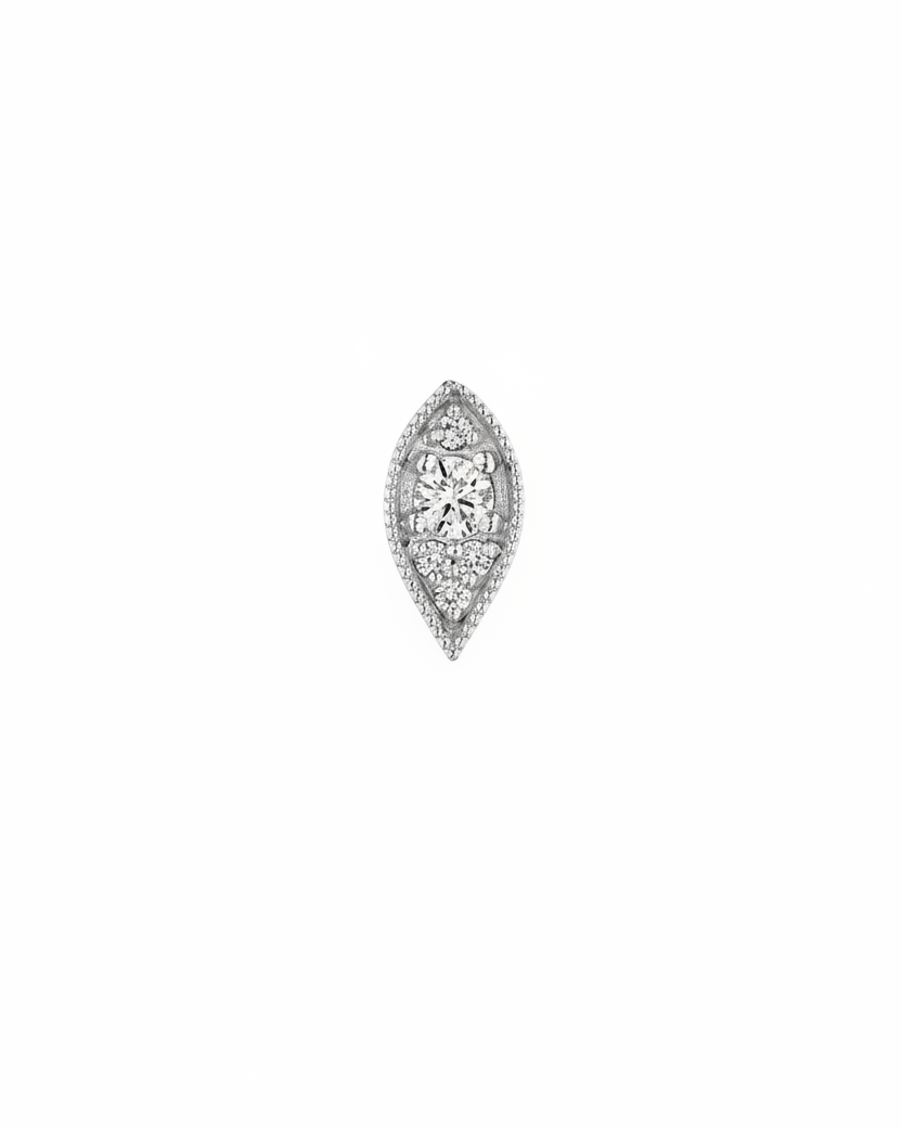 Jane Gold Earring White diamonds