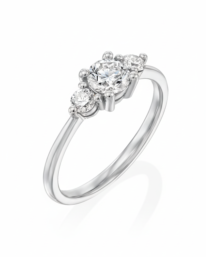 Audrey Gold Ring 5mm Diamond