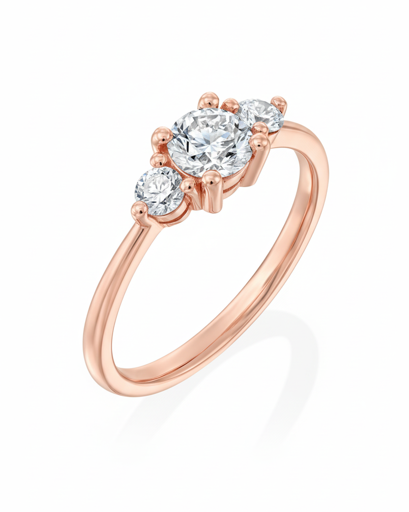 Audrey Gold Ring 5mm Diamond