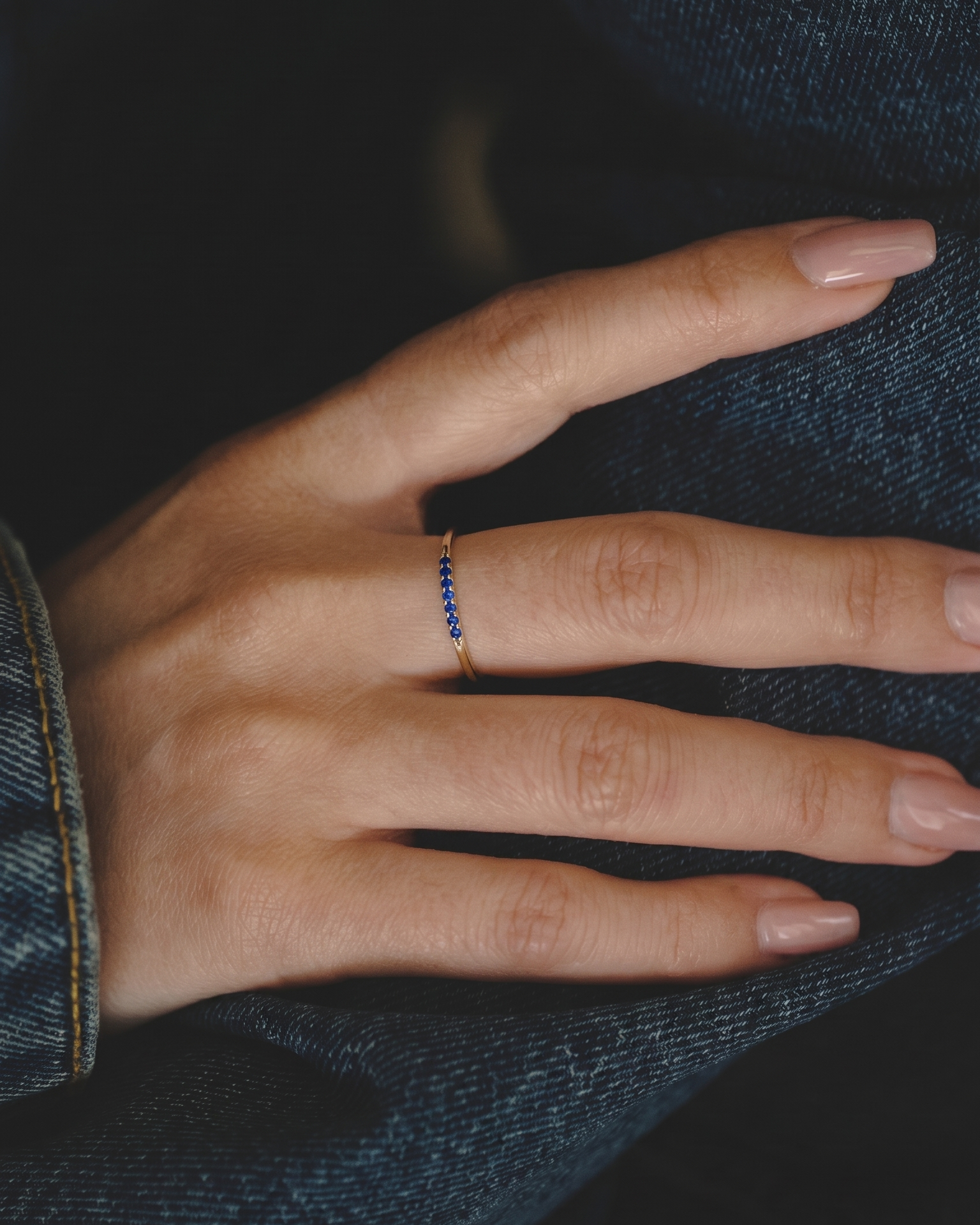 Kelly Ring with Sapphire