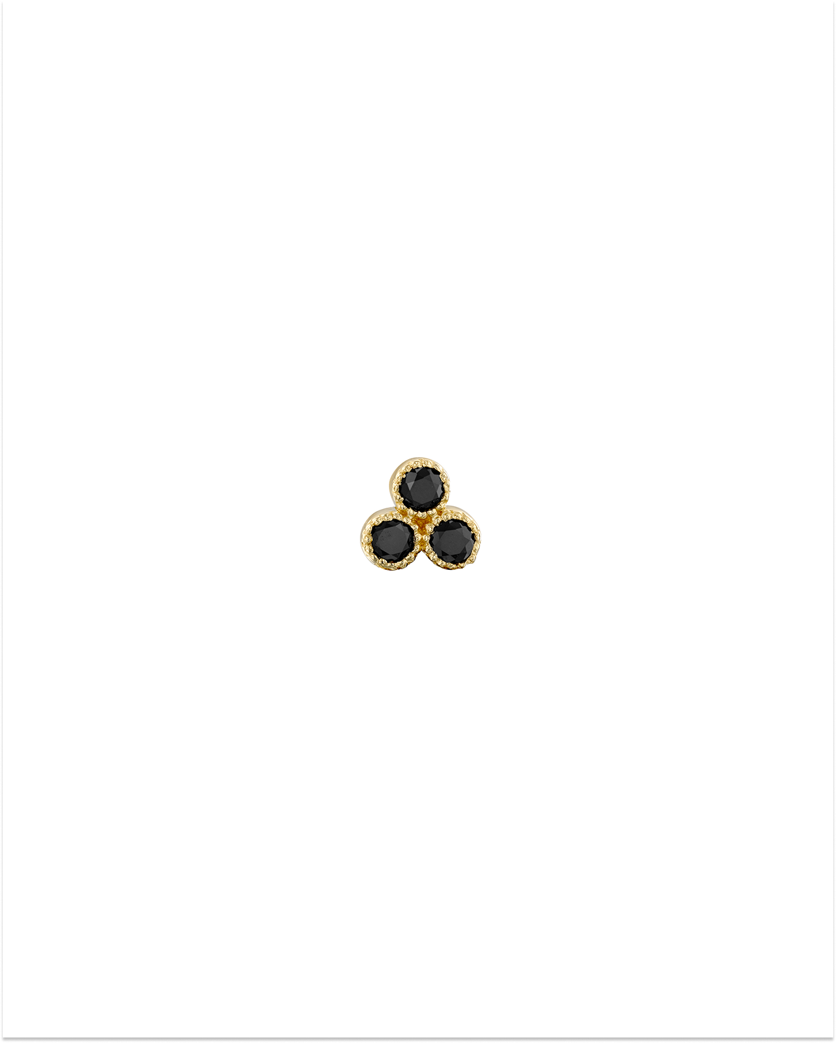 Henrietta Piercing Earring Black Diamonds