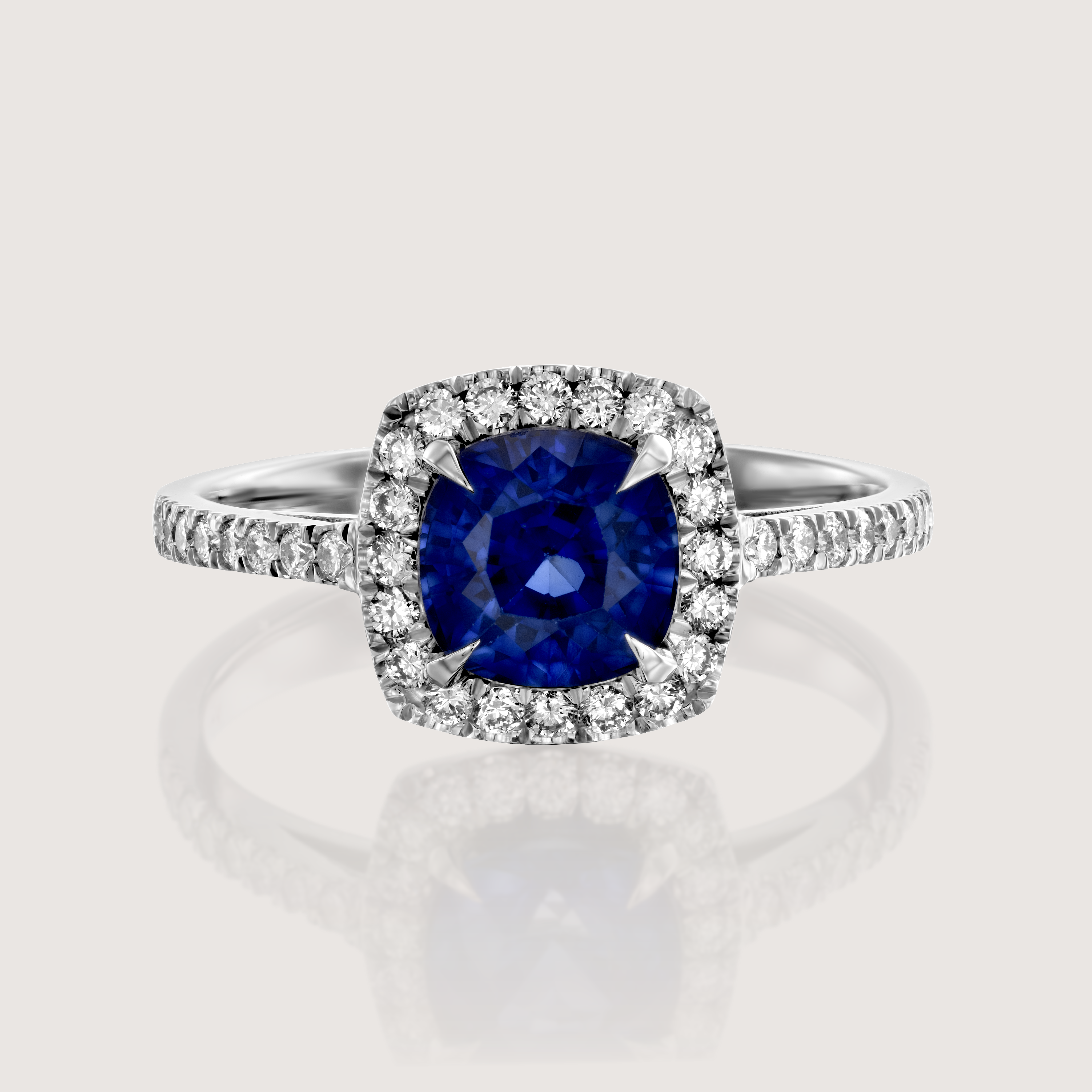 Rachel Ring With Sapphire and Diamonds