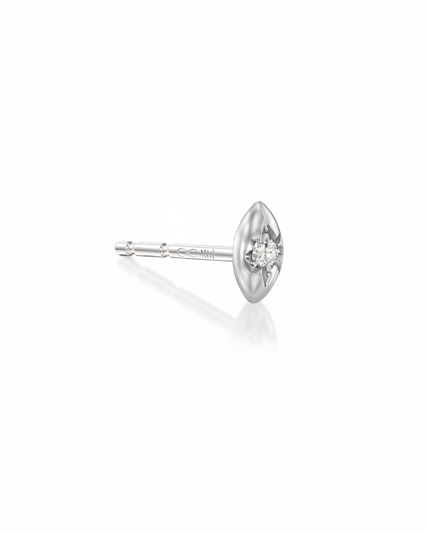 Agatha Earring With white Diamonds