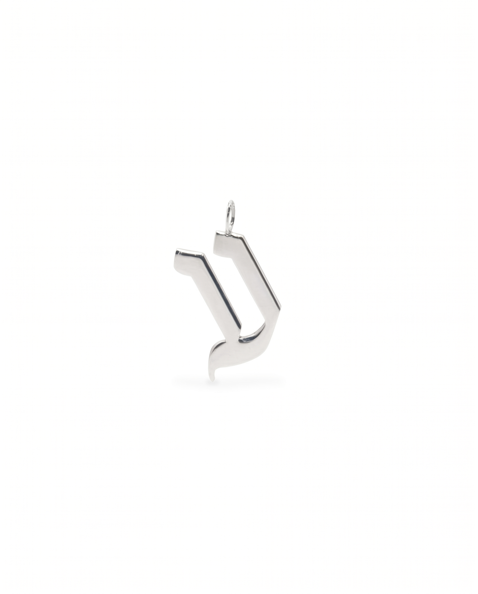 letter pendant Large Aleph-Bet Gold Pendant