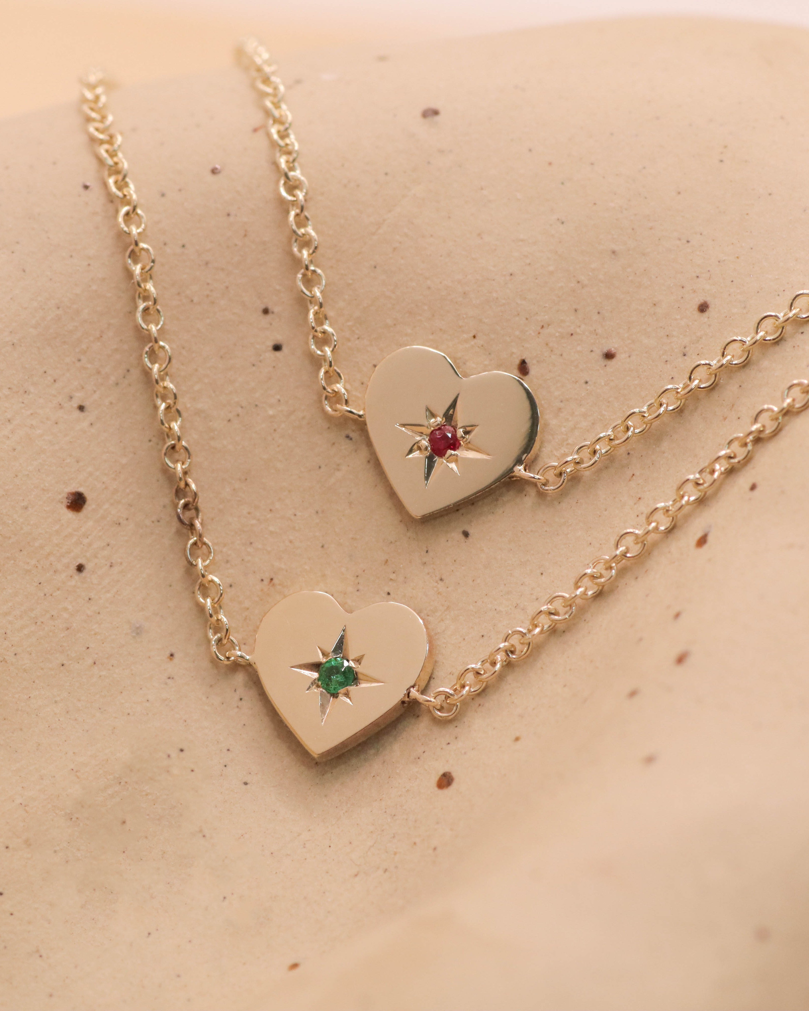 Heart Bracelet Emerald