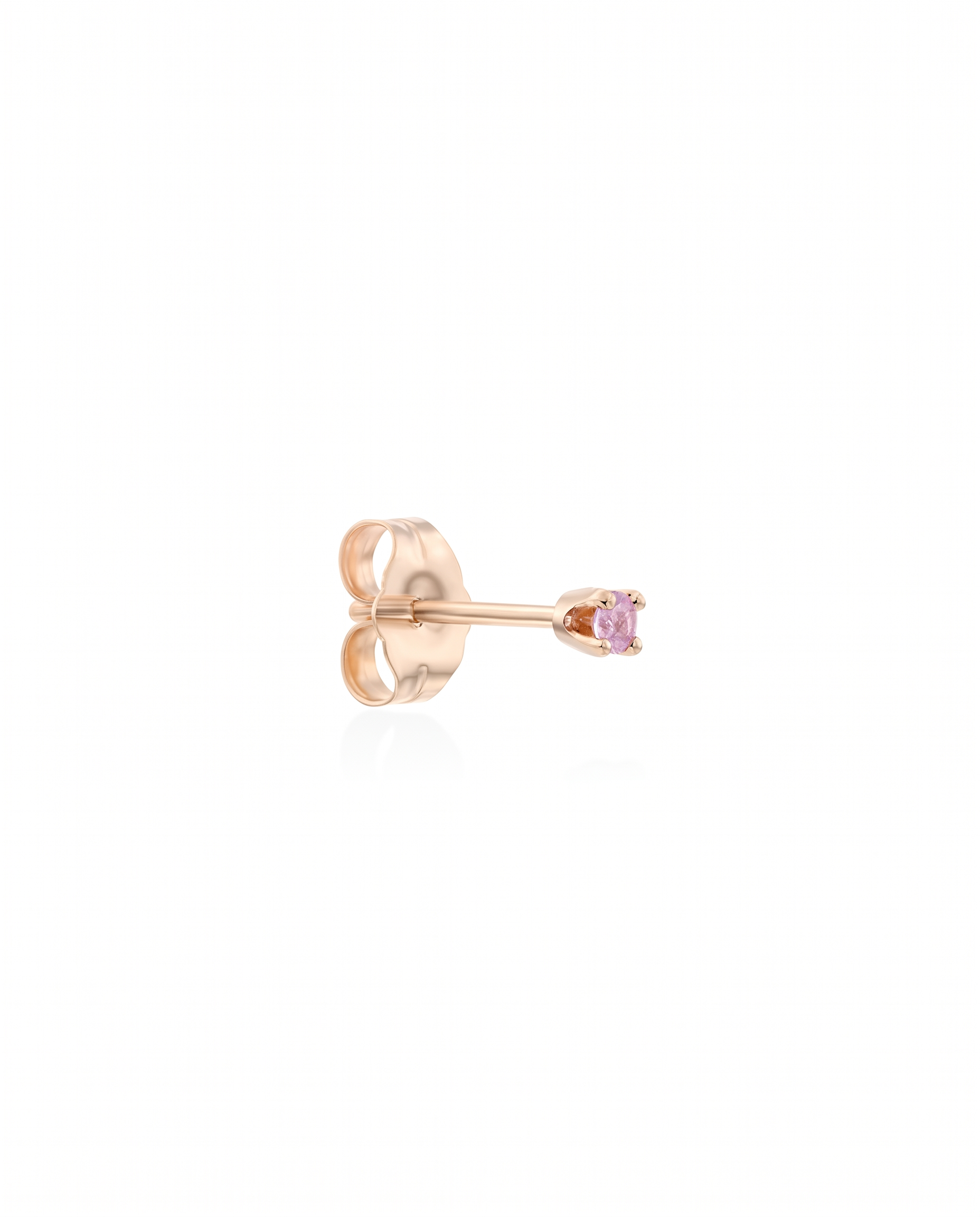 Martina Gold Earring 2mm pink Sapphire