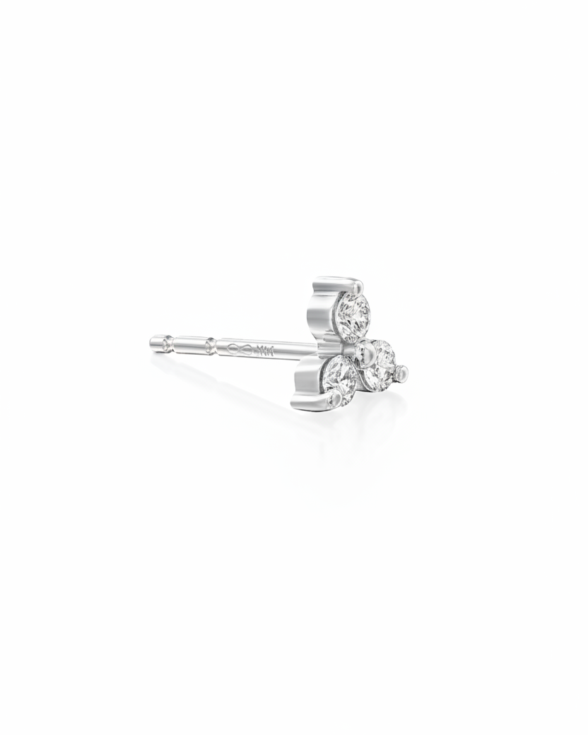 Grace Earring With White Diamonds