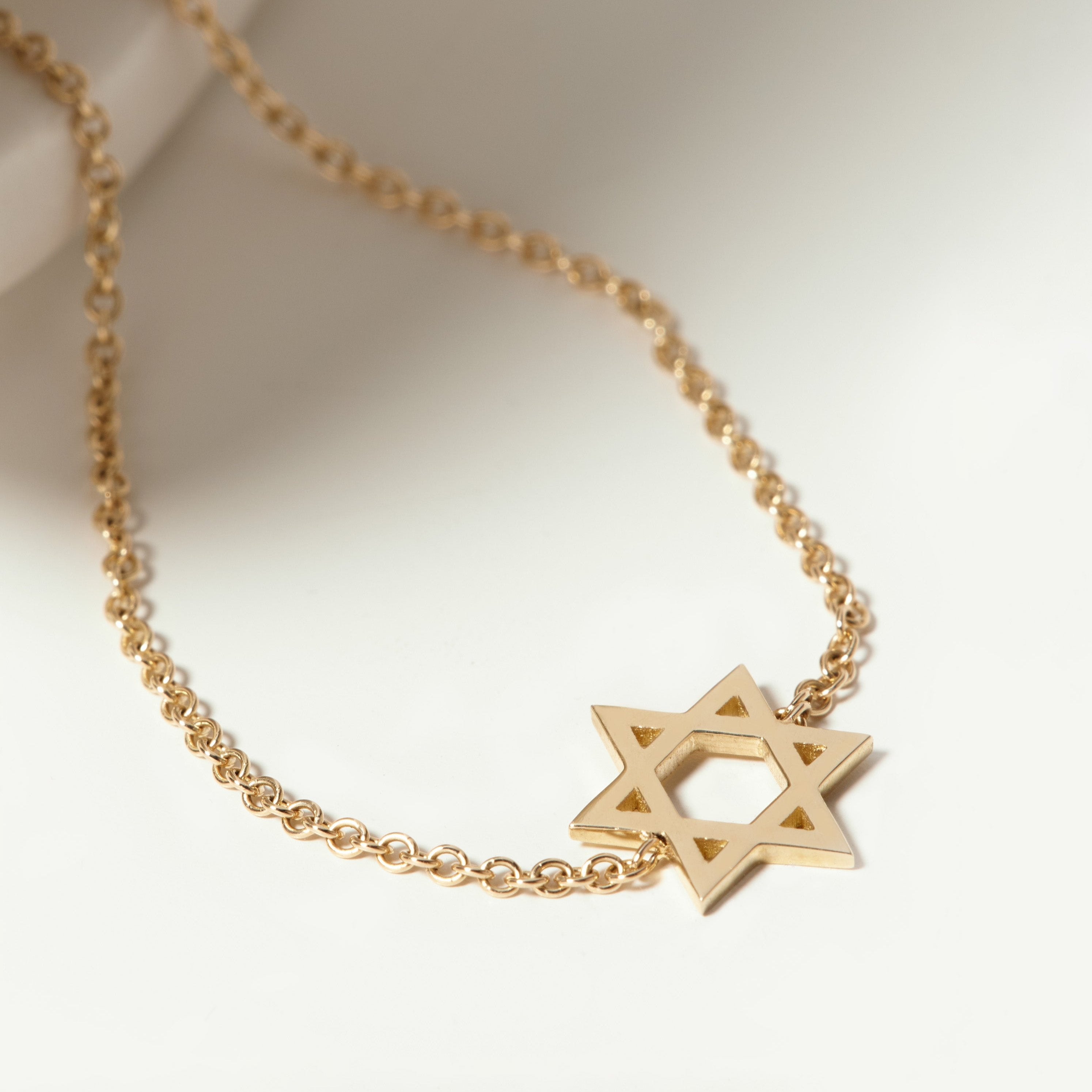 Classic Star Of David Gold Bracelet