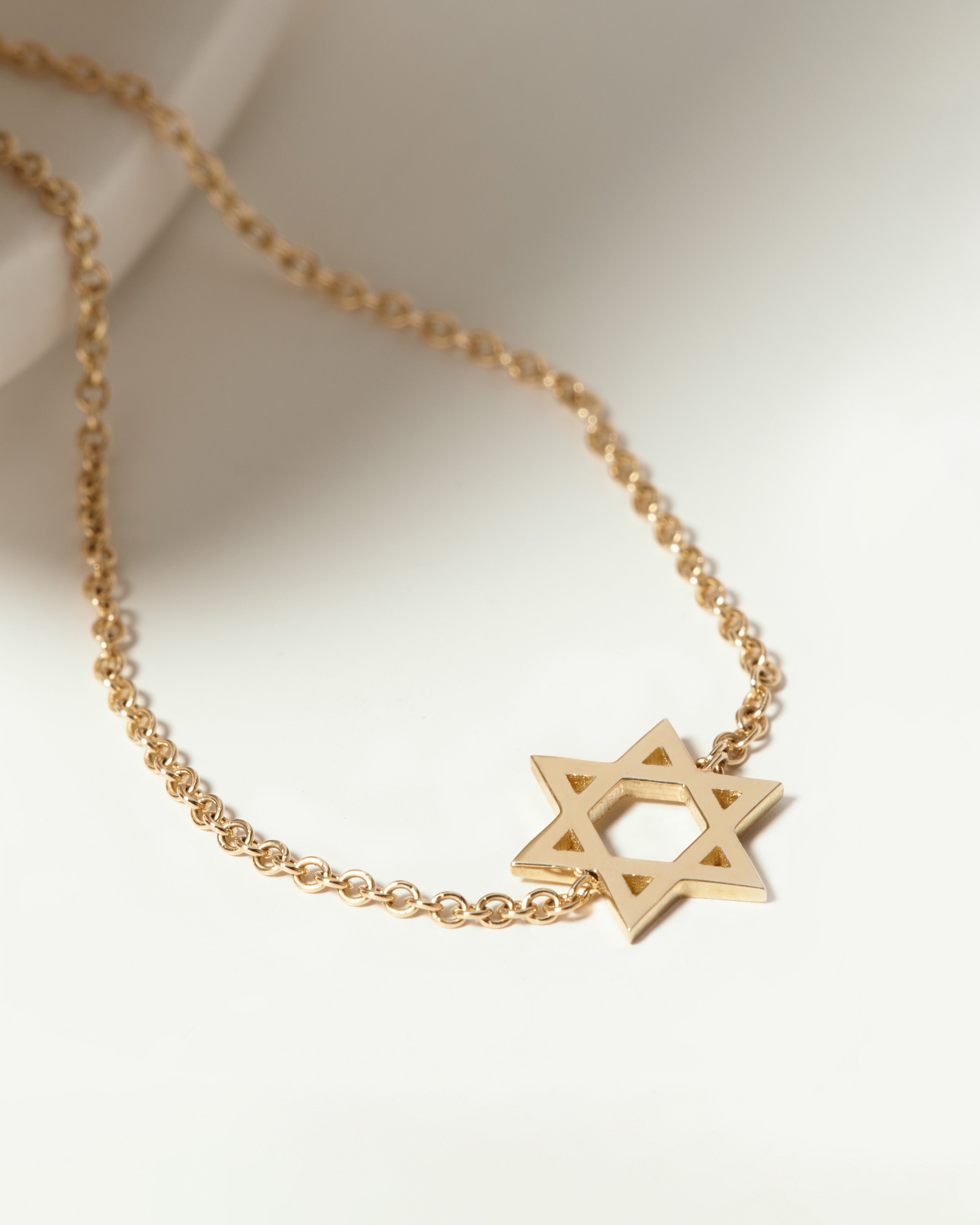 Classic Star Of David Gold Bracelet