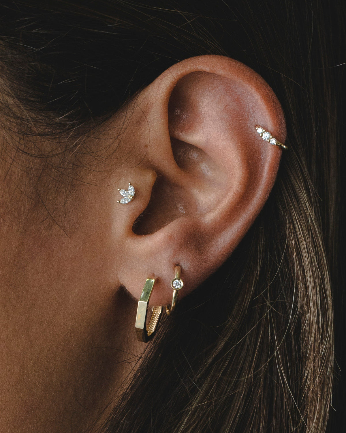 Marta gold hoop earrings