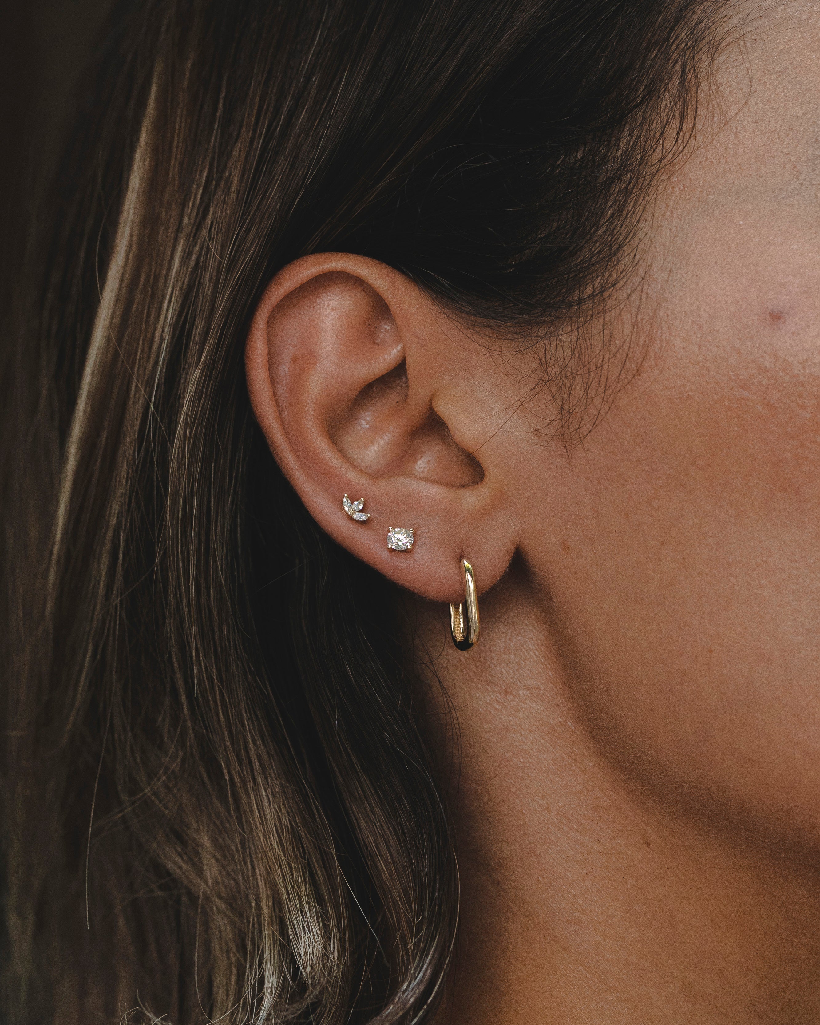 Mini Francoise Earring White Diamonds