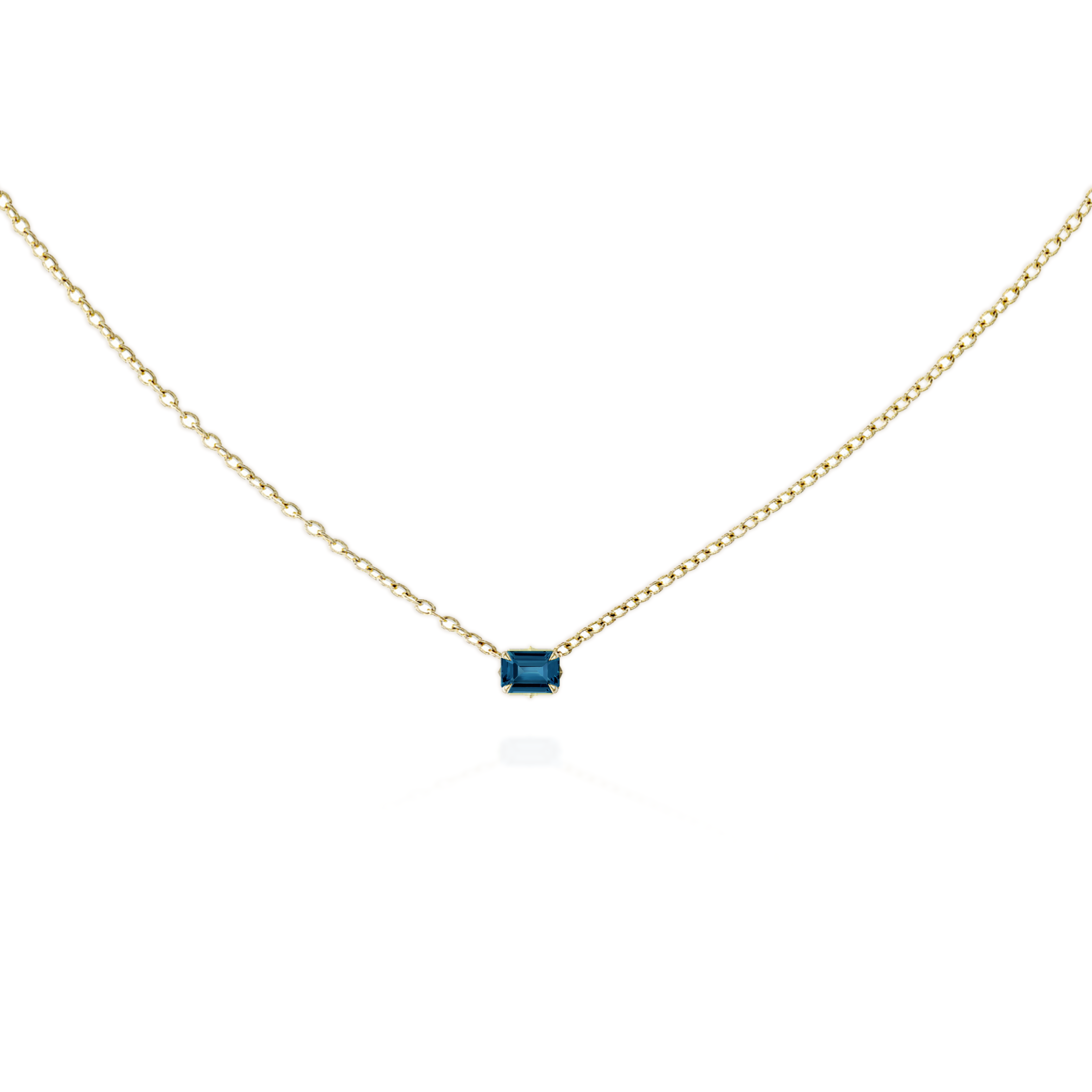 Eloise Necklace blue topaz