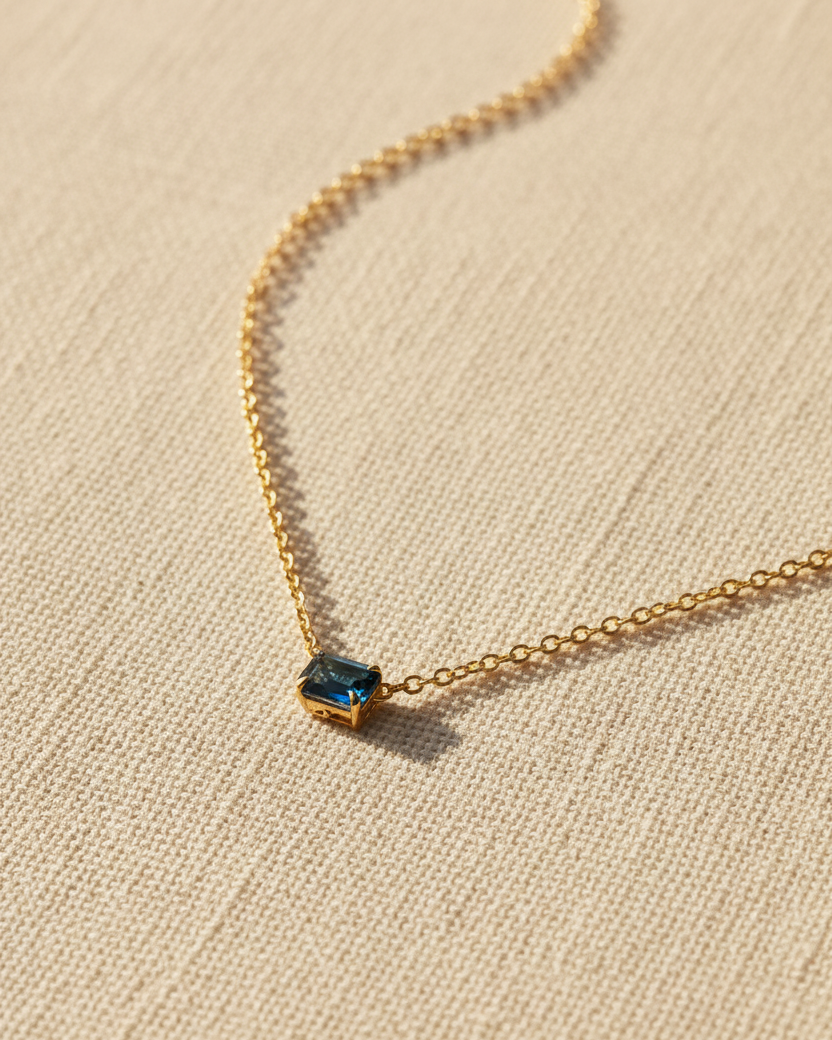 Eloise Necklace blue topaz