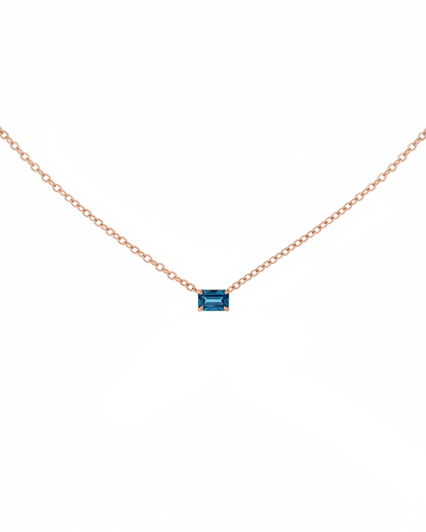 Eloise Necklace blue topaz