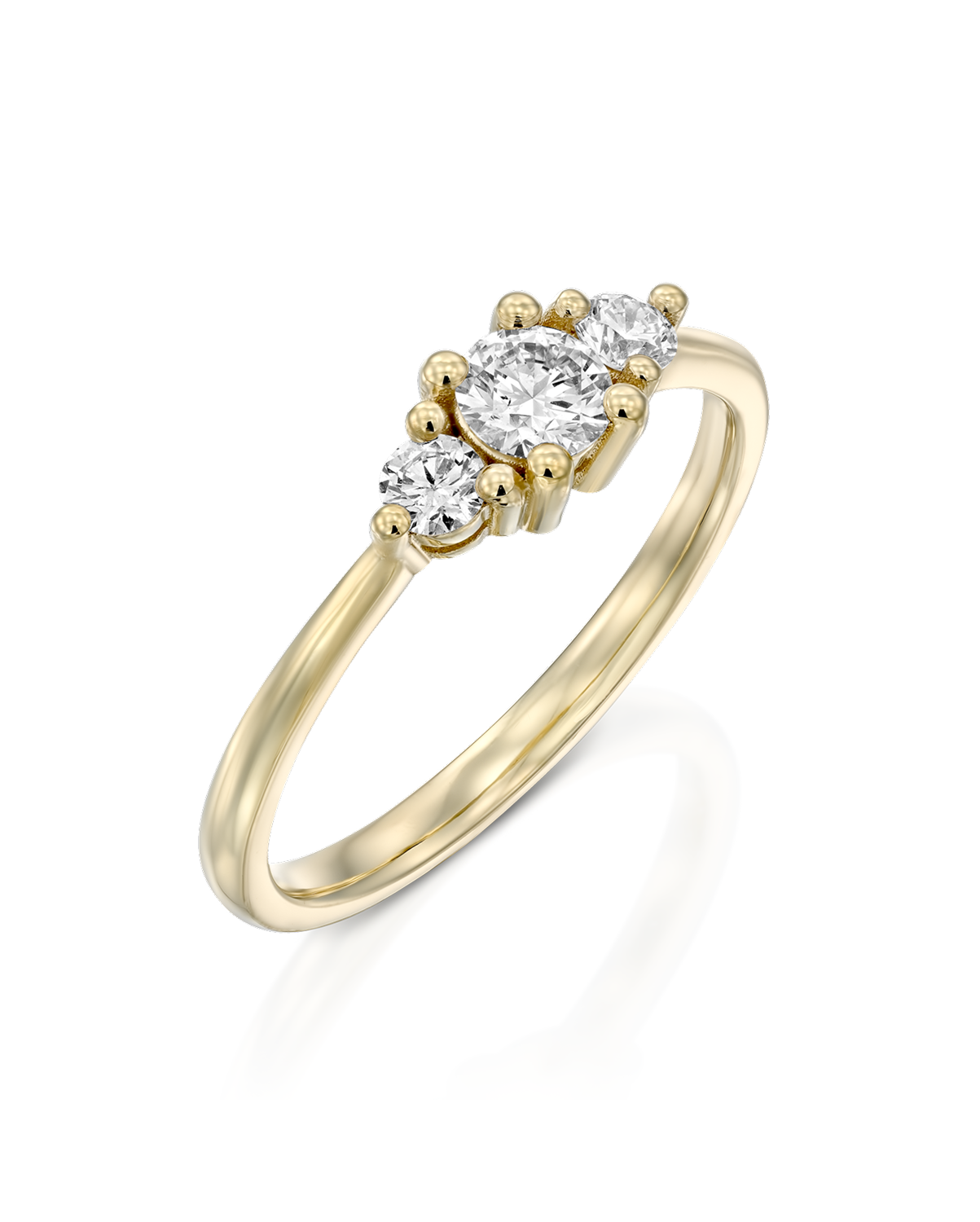 Audrey Gold Ring 3.5mm Diamond