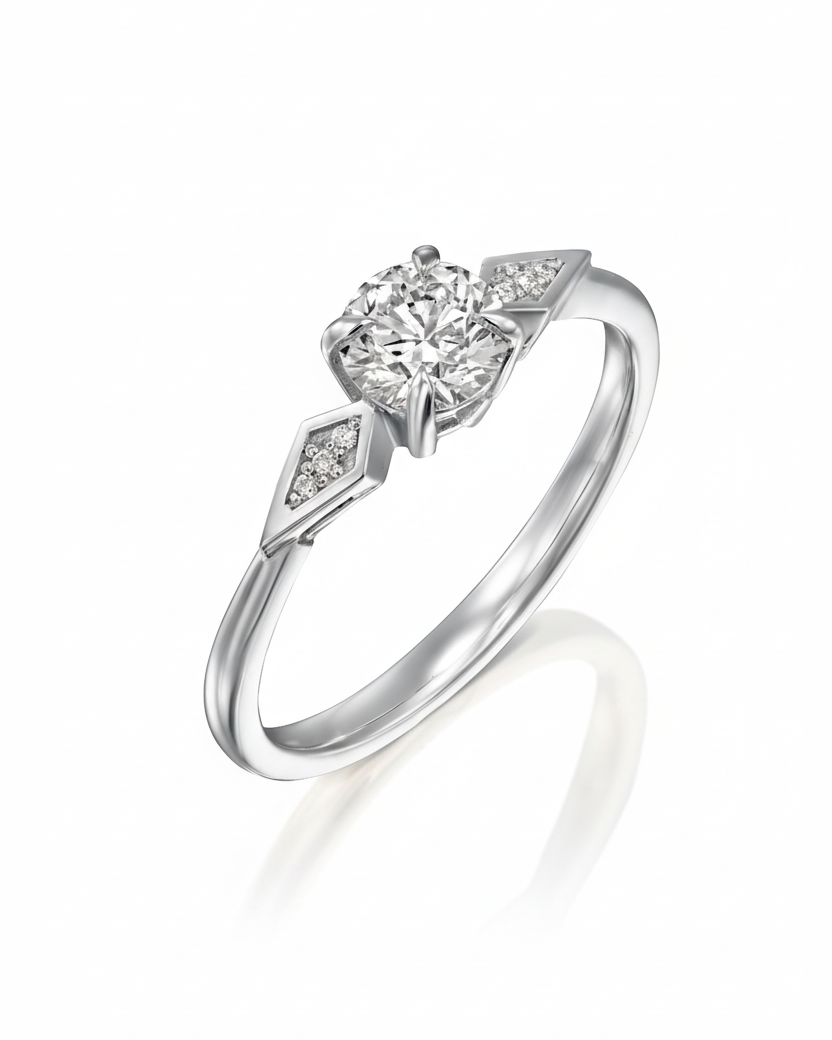 Emily Ring White Diamonds - 5mm