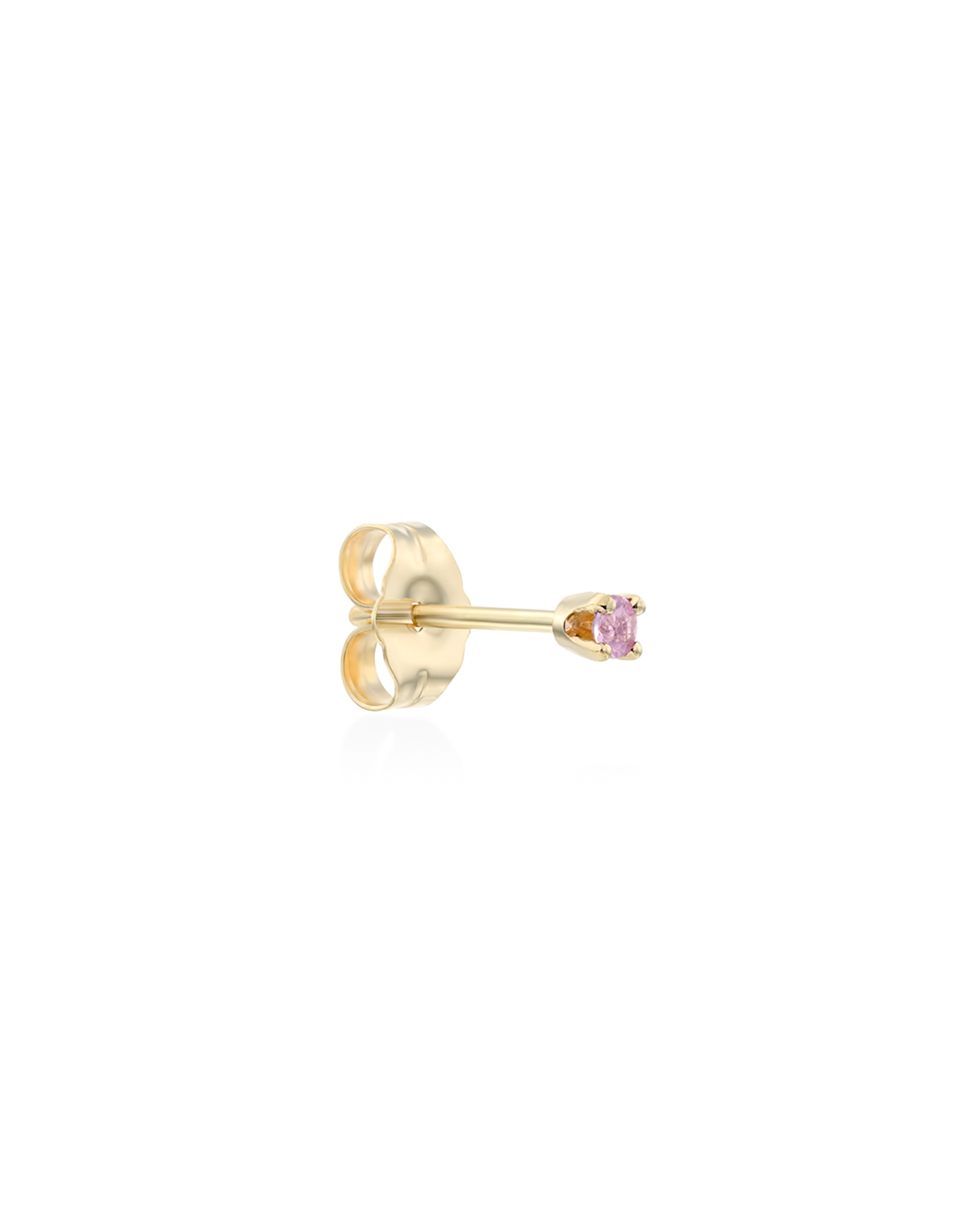 Martina Gold Earring 2mm pink Sapphire