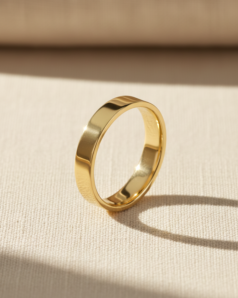 Frankie Gold Wedding Band - 3mm