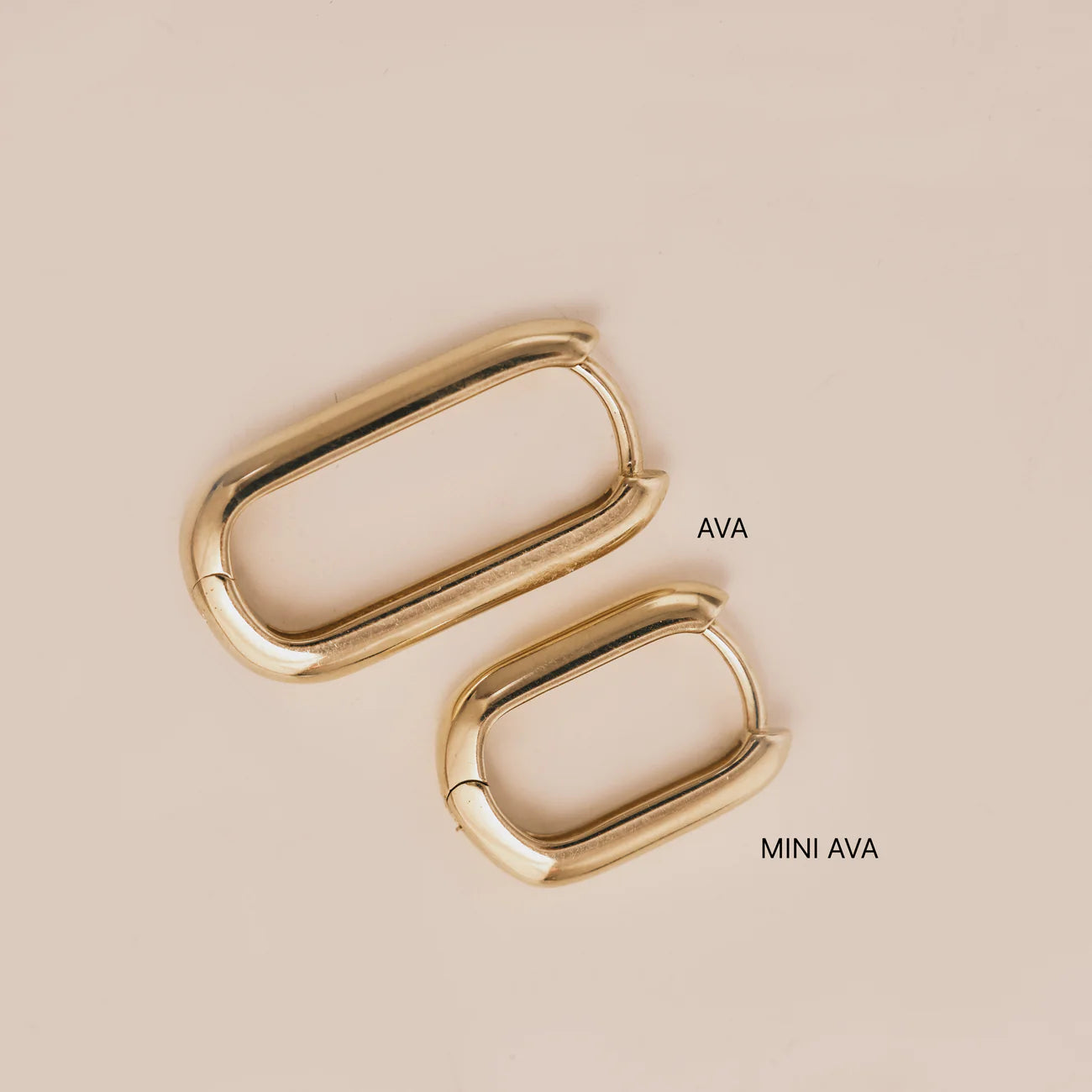 Ava gold hoop earring