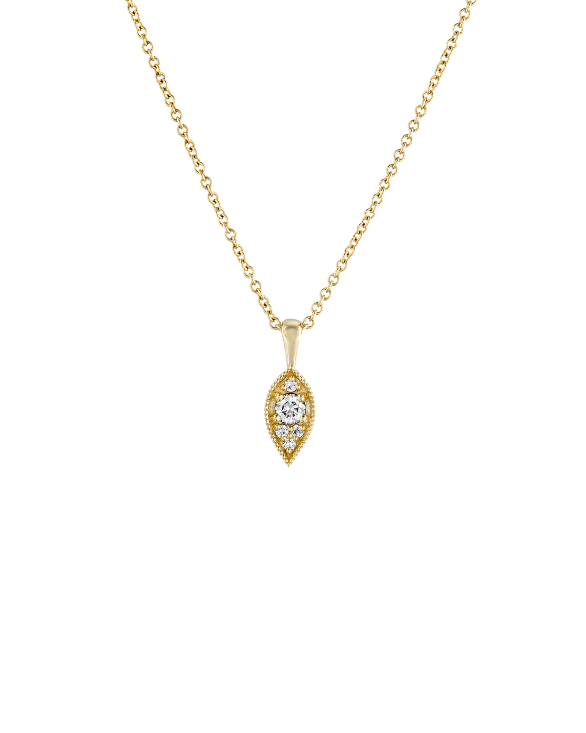 Jane Gold Necklace White Diamonds