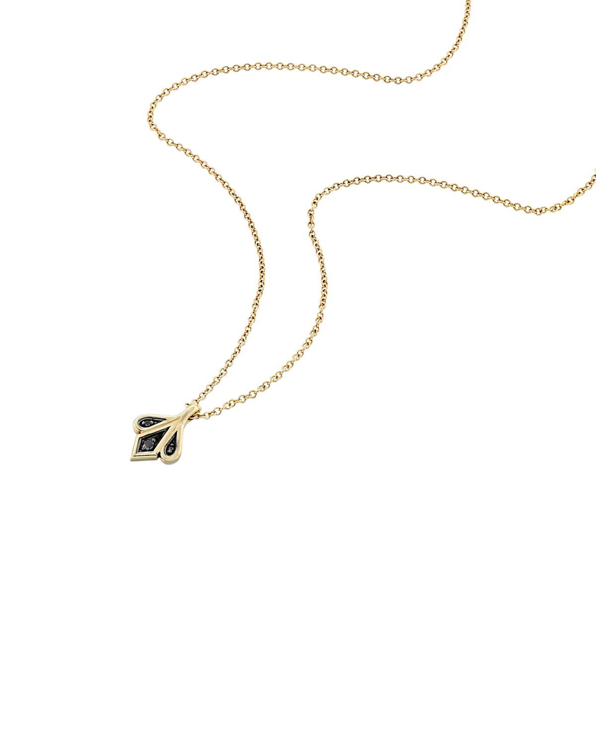Roza Necklace black diamonds