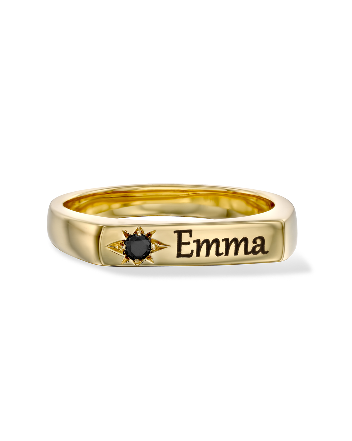 Charlotte Black Diamond & Engraving