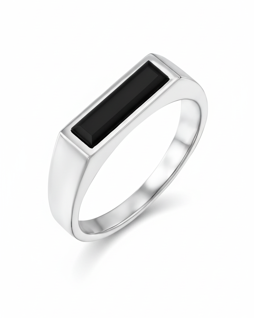 Samantha Gold Ring with Black Onyx