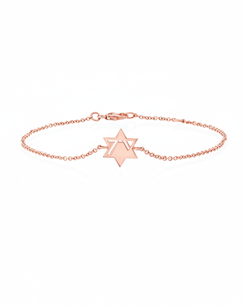 Heroism Star Of David Gold bracelet