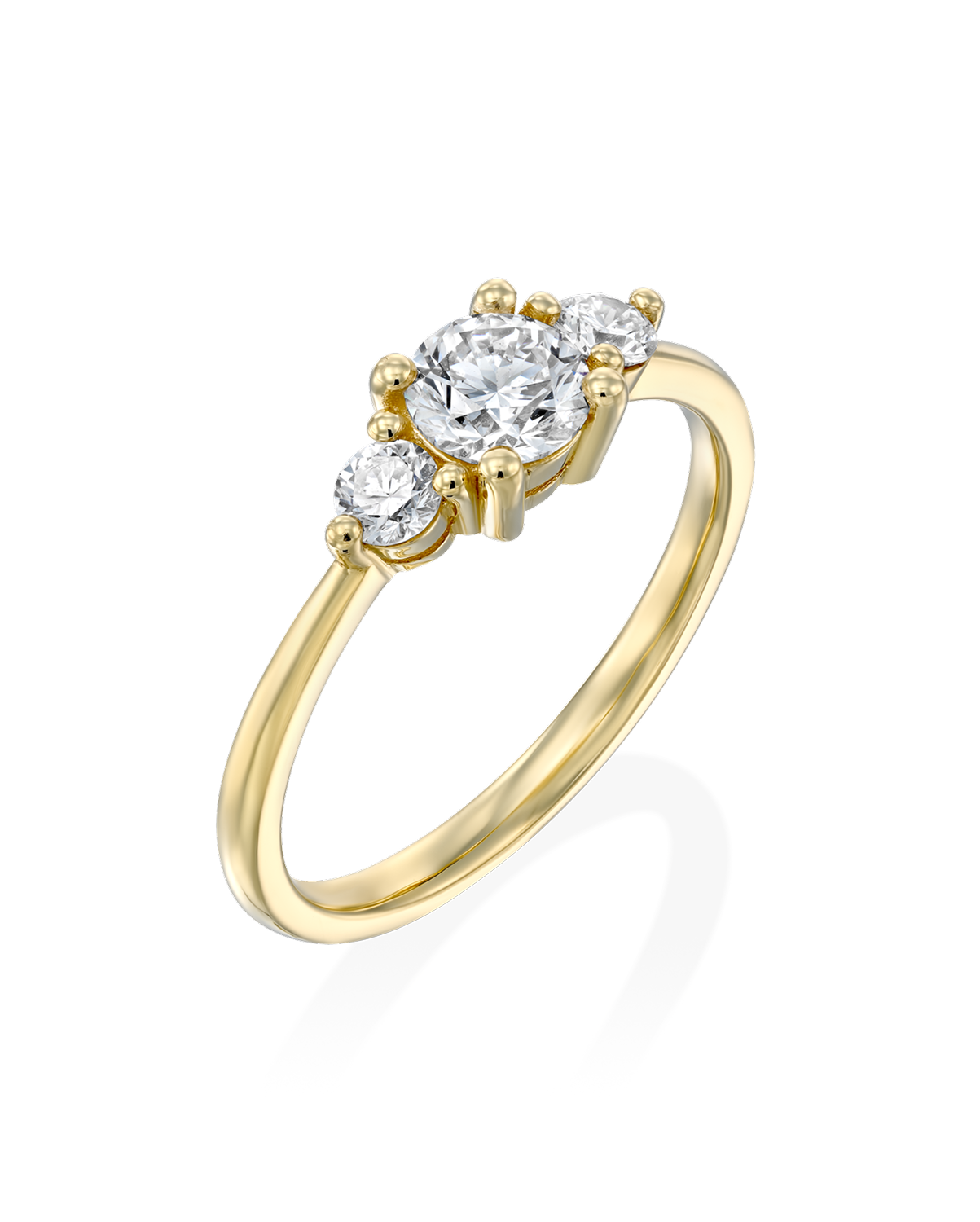 Audrey Gold Ring 5mm Diamond