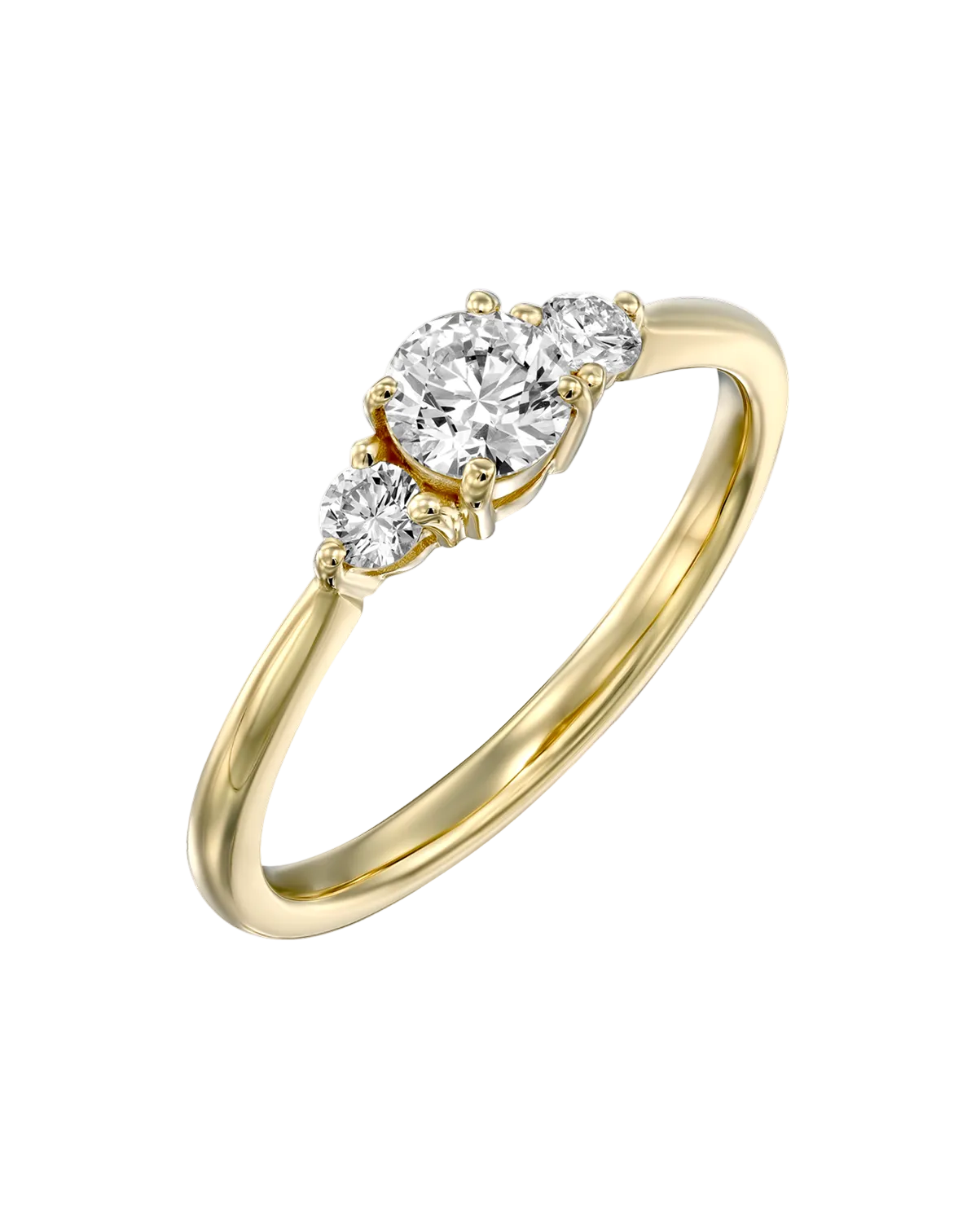 Audrey Gold Ring 4.5mm Diamond