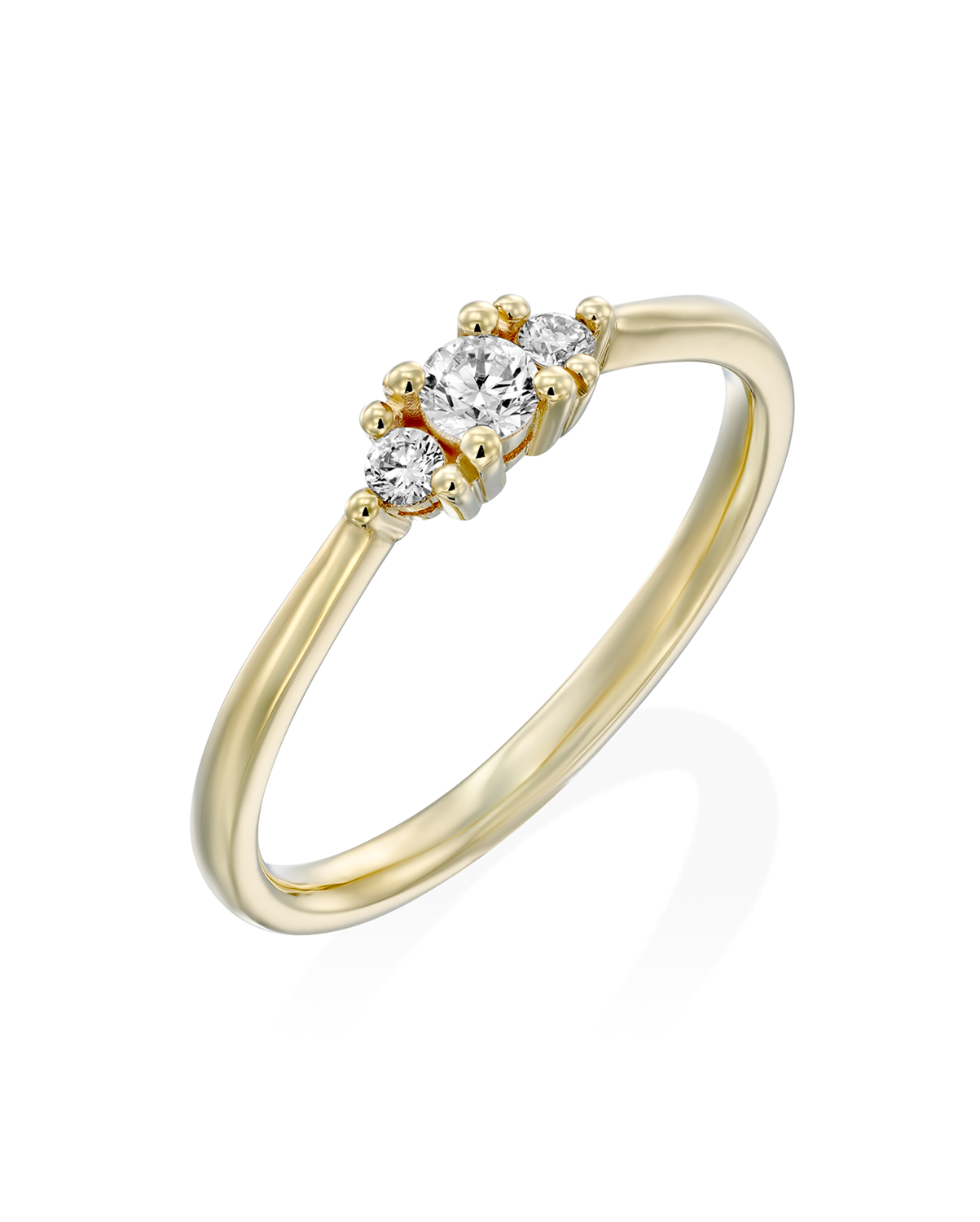 Audrey Gold Ring 3mm Diamond