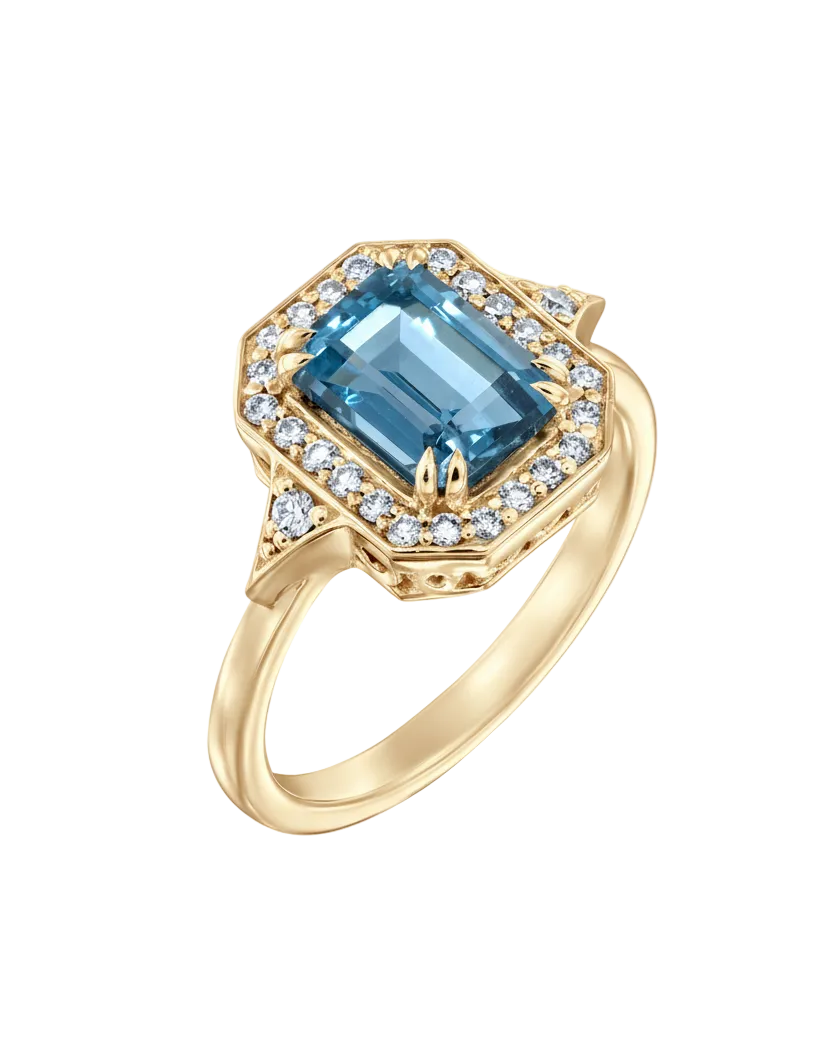Katerina Ring With Blue Topaz