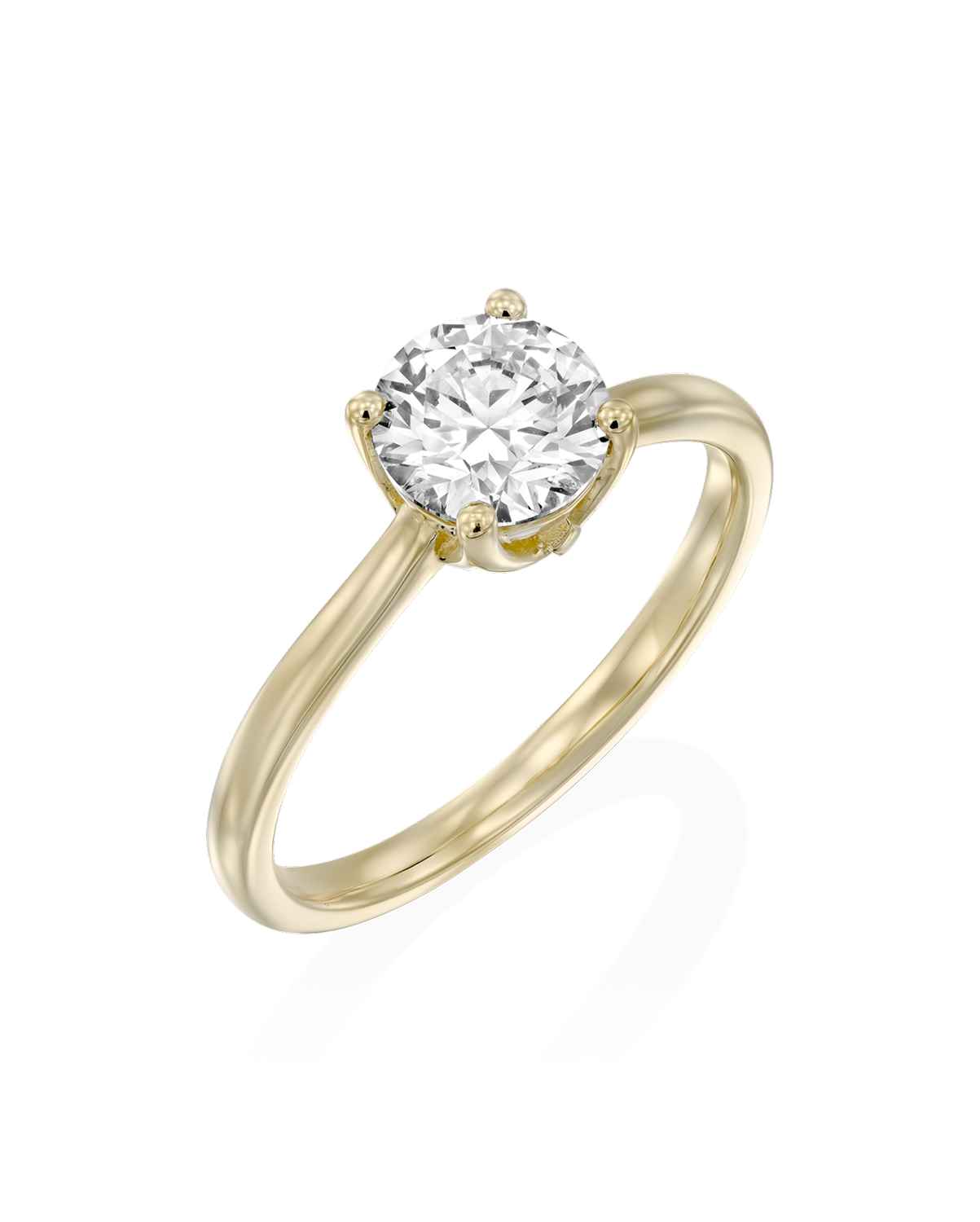 Monroe Ring 6.5mm lab diamond