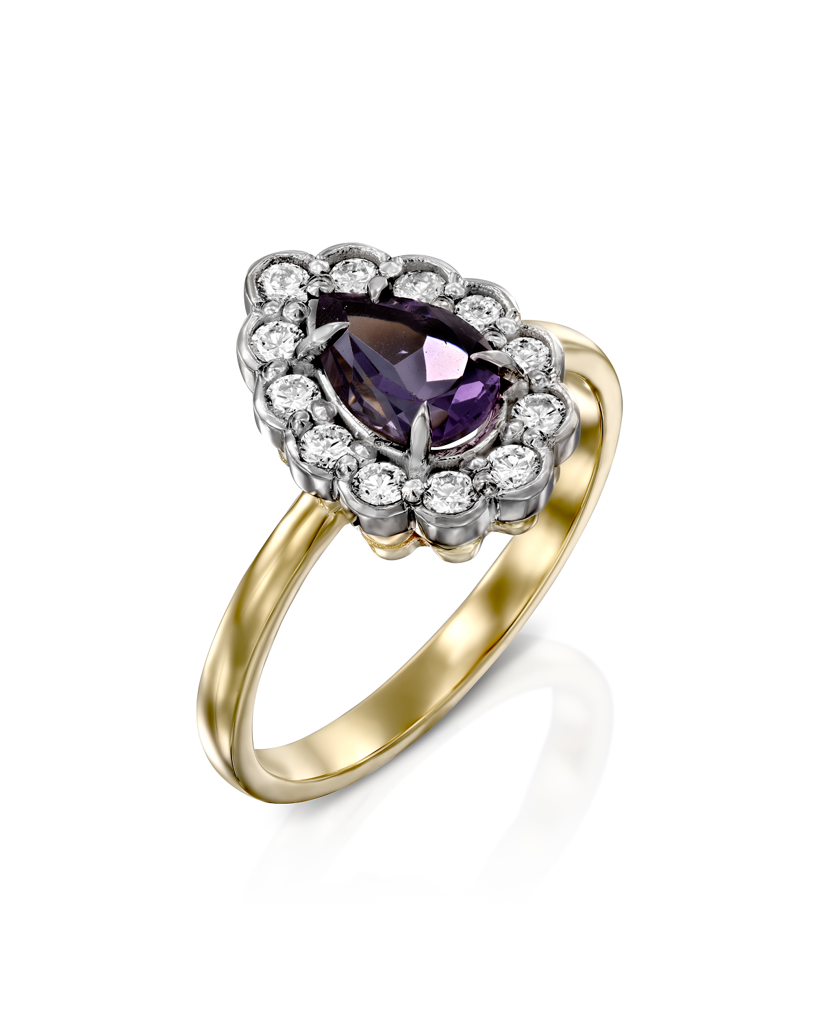 Marie Antoinette Ring With Amethyst