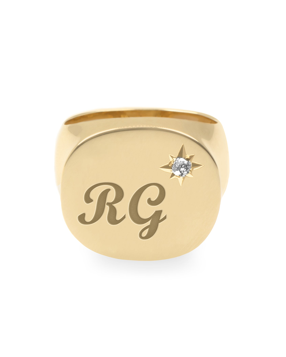 Mila Ring Star Setting and Engraving