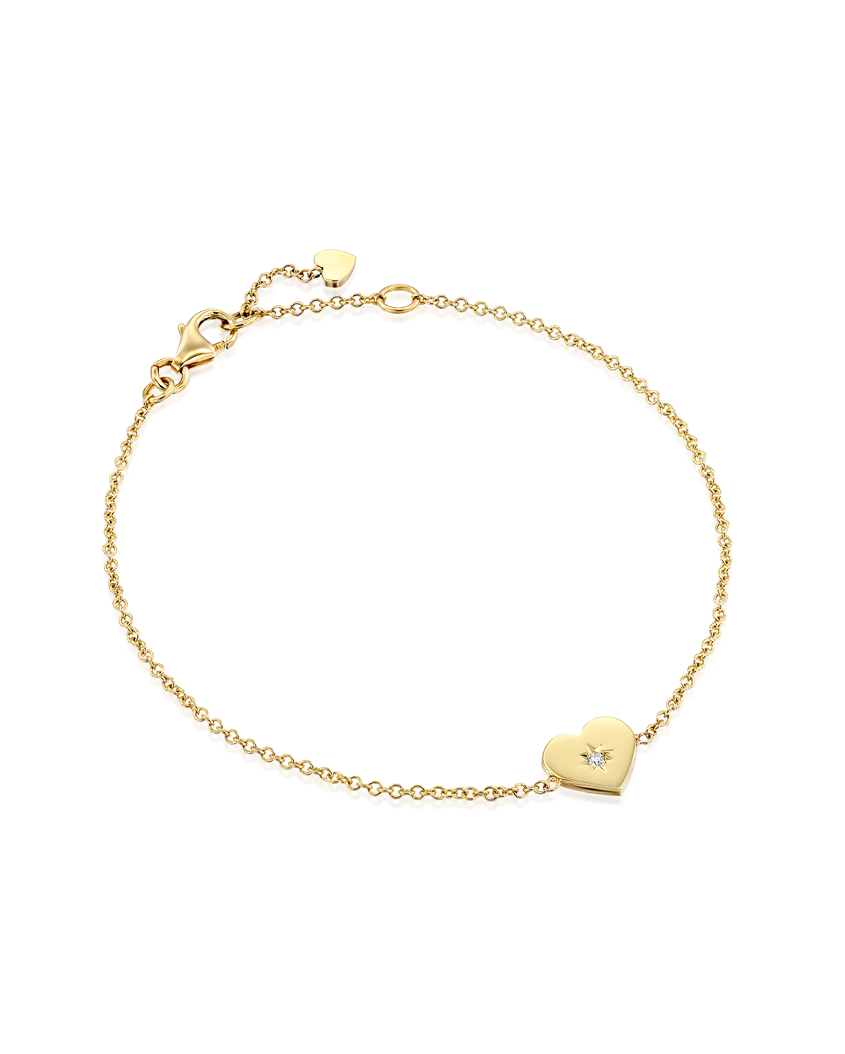 Heart Bracelet white diamond