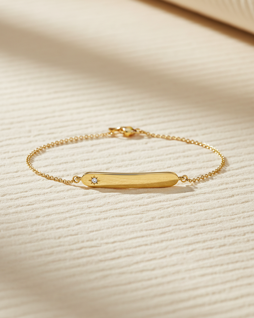 Florence Gold Bracelet With Star setting