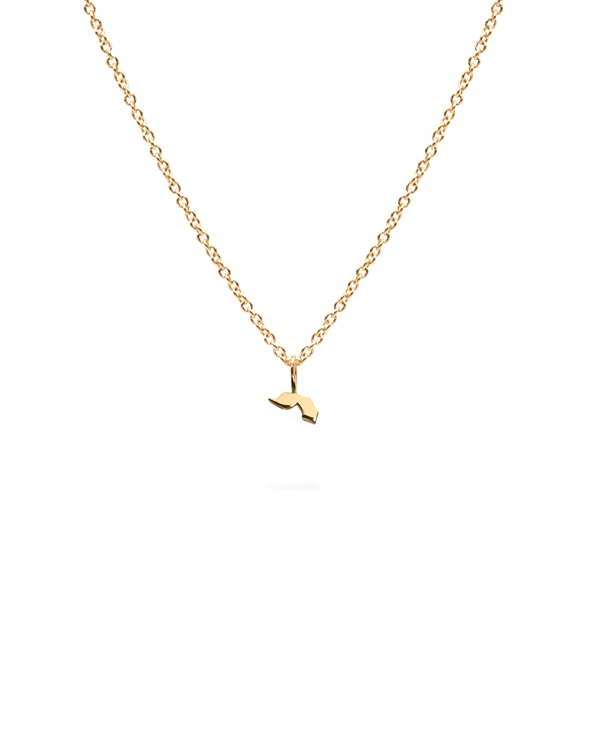 Letter Necklace - Small Aleph-Bet Gold Pendant
