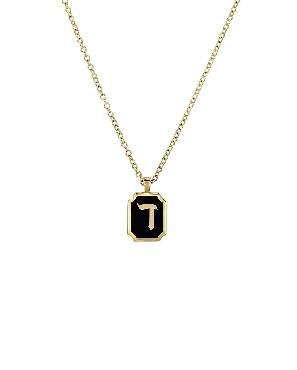 Enamel Letter Necklace