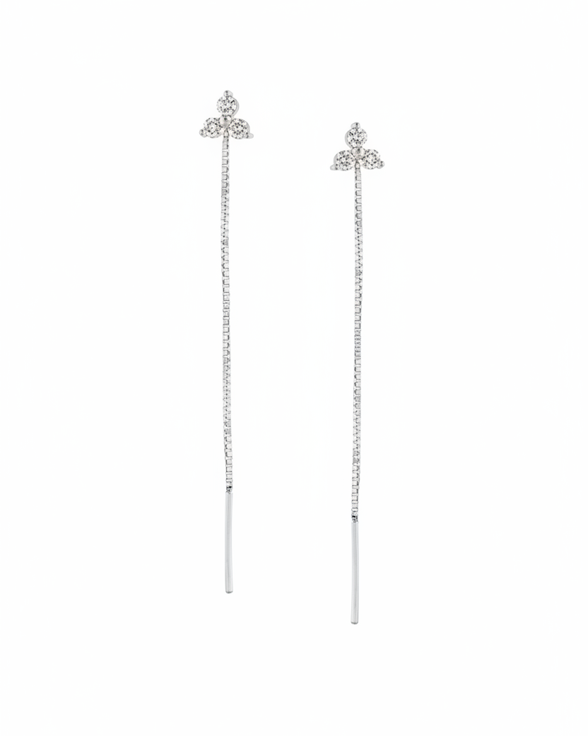Grace Noni White Diamond Earring