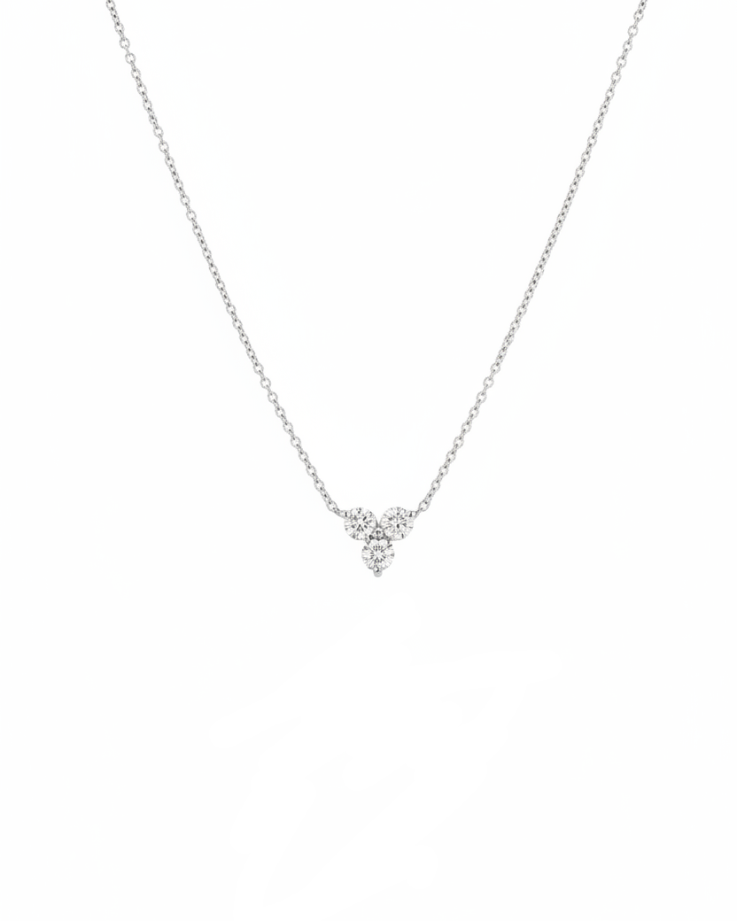 Grace Necklace White Diamonds